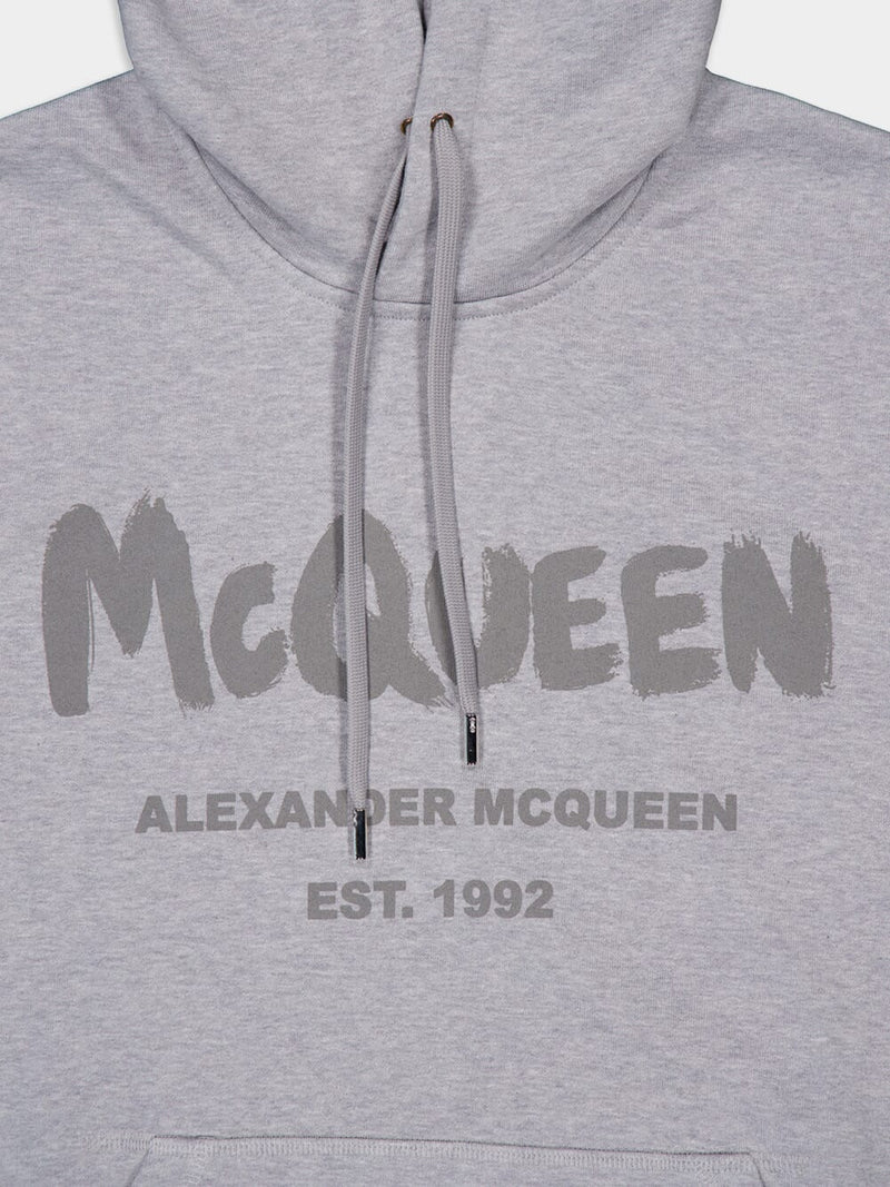 Alexander McQueenGraffiti Print Hoodie at Fashion Clinic