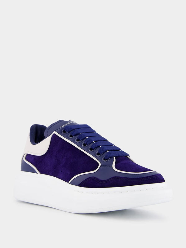 Alexander McQueenOversized Blue Leather Sneaker at Fashion Clinic