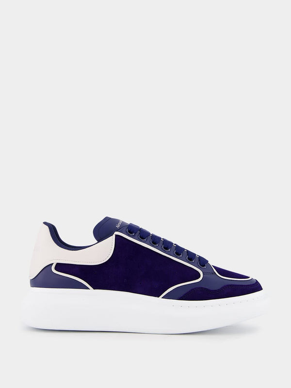 Alexander McQueenOversized Blue Leather Sneaker at Fashion Clinic
