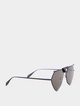 Alexander McQueenTop Piercing Geometrical Sunglasses at Fashion Clinic