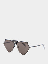 Alexander McQueenTop Piercing Geometrical Sunglasses at Fashion Clinic