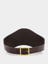 AltuzarraWide Croc-Effect Reversible Leather Belt at Fashion Clinic