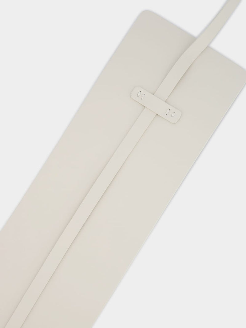 AltuzarraWide Tie Belt White at Fashion Clinic