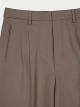 Ami ParisBox-Pleat Wool Tailored Trousers at Fashion Clinic