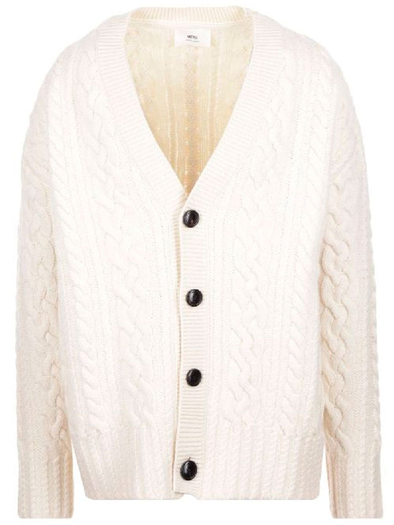 Ami ParisCable Cardigan at Fashion Clinic