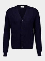 Ami ParisCashmere and Wool V-Neck Cardigan at Fashion Clinic