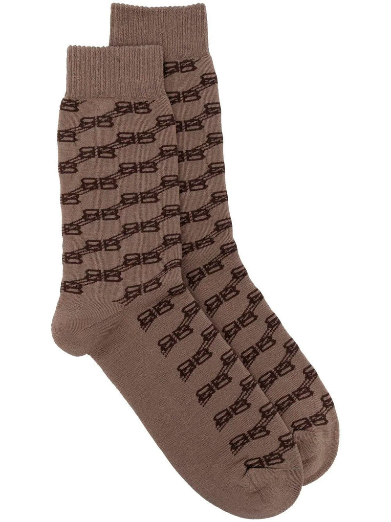 BalenciagaBB Monogram socks at Fashion Clinic