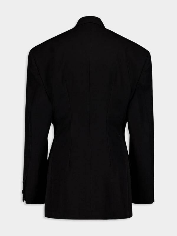 BalenciagaCinched Wool Jacket  at Fashion Clinic