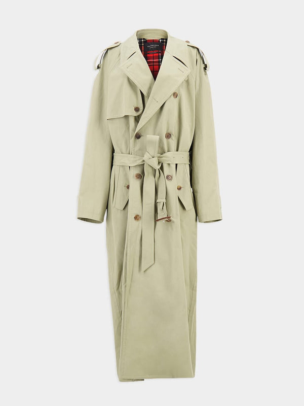 BalenciagaDouble-Breasted Trench Coat at Fashion Clinic