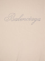 BalenciagaEmbellished-Logo Hoodie at Fashion Clinic