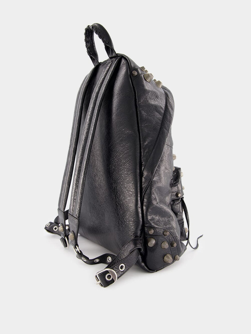 BalenciagaLe Cagole Leather Backpack at Fashion Clinic