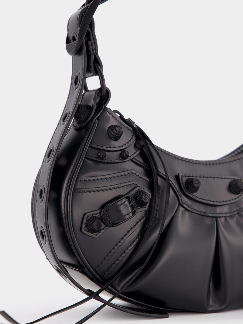 BalenciagaLe Cagole XS Mini Black Leather Bag at Fashion Clinic