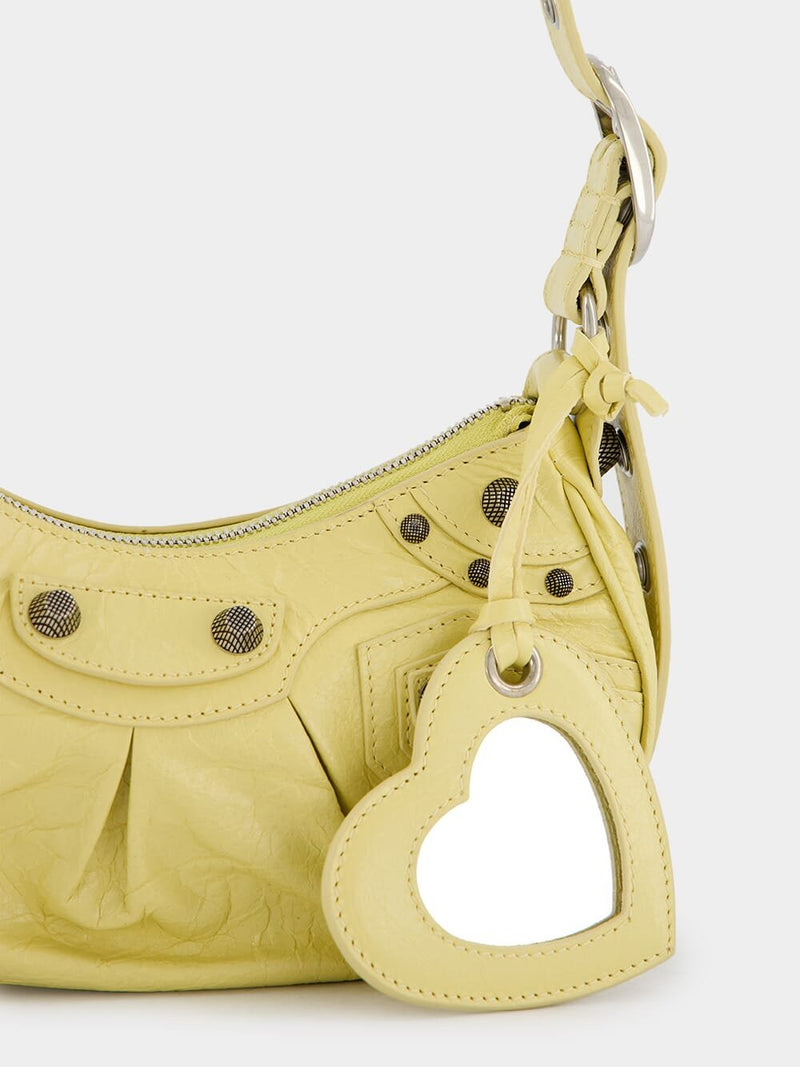 BalenciagaLe Cagole XS Yellow shoulder bag at Fashion Clinic