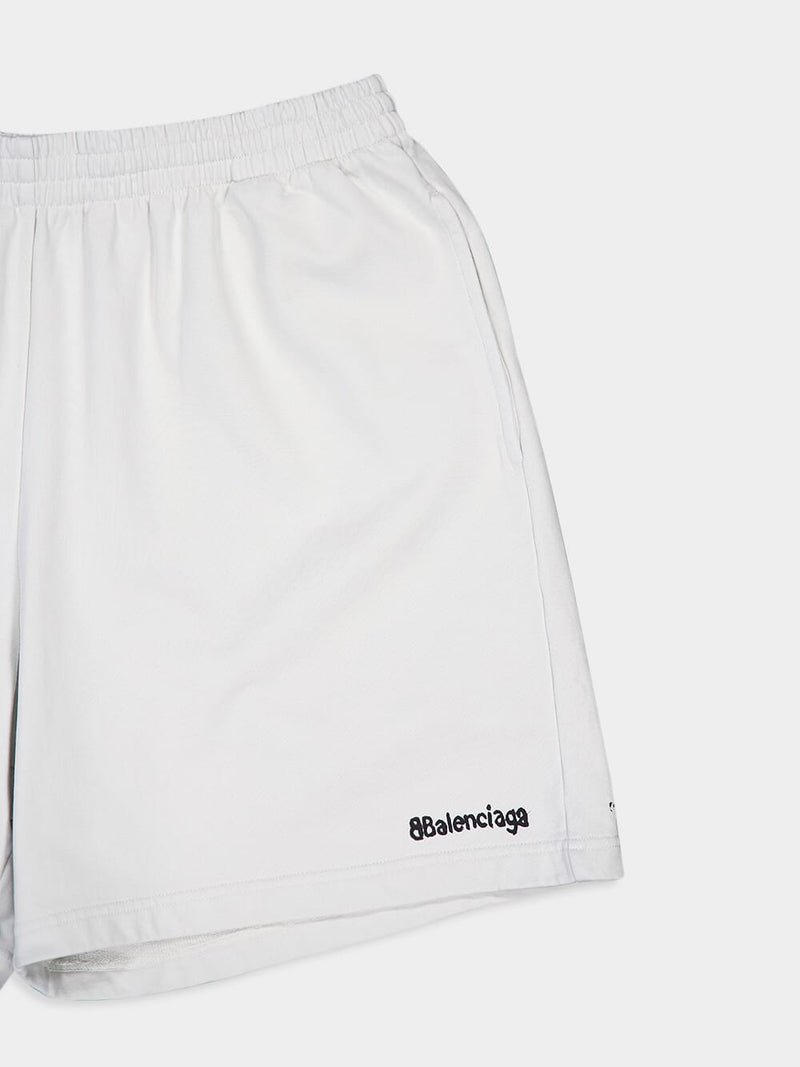 BalenciagaLogo Detail Sportive Shorts at Fashion Clinic