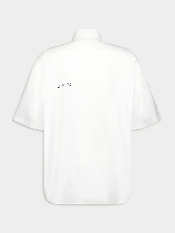 BalenciagaLogo Printed Short-Sleeved Shirt at Fashion Clinic