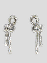 BalenciagaRope Crystal-Embellished Earrings at Fashion Clinic
