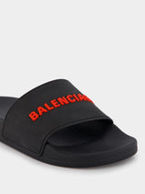 BalenciagaSlipper-Style Logo Sandals at Fashion Clinic