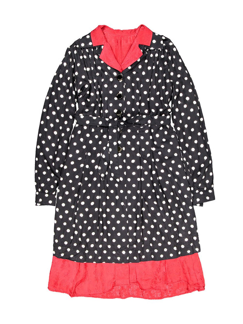 BalenciagaSpray Dots Reversible Coat Dress at Fashion Clinic