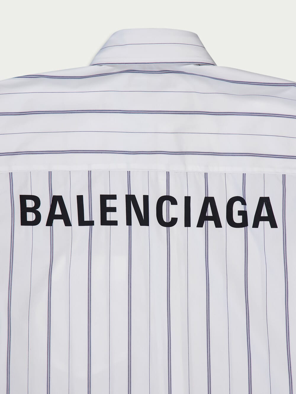BalenciagaStripe Poplin Cocoon Shirt at Fashion Clinic
