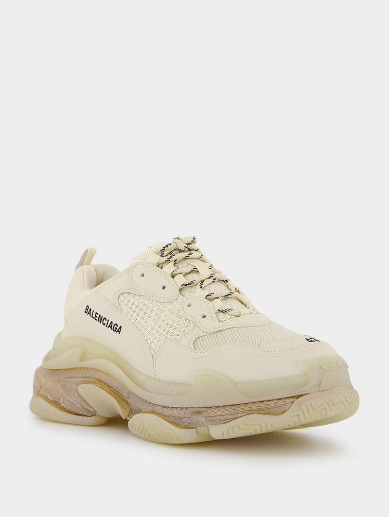 BalenciagaTriple S Clear-Sole Low-Top Sneakers at Fashion Clinic