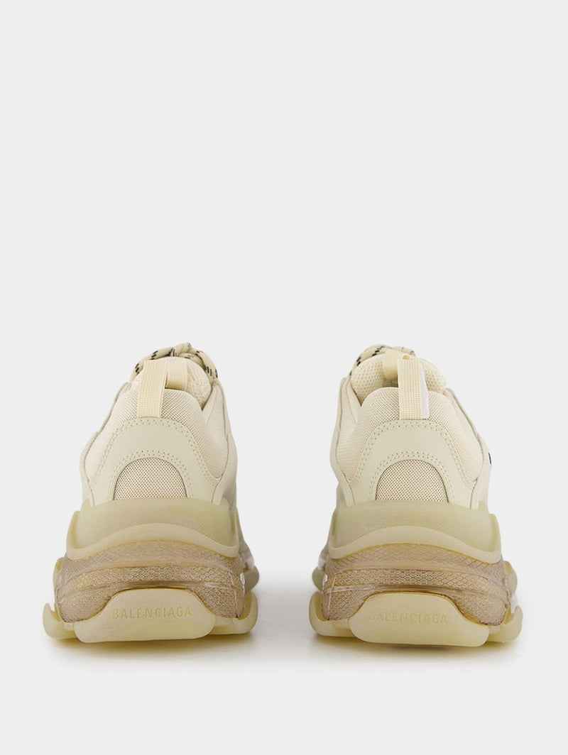 BalenciagaTriple S Clear-Sole Low-Top Sneakers at Fashion Clinic