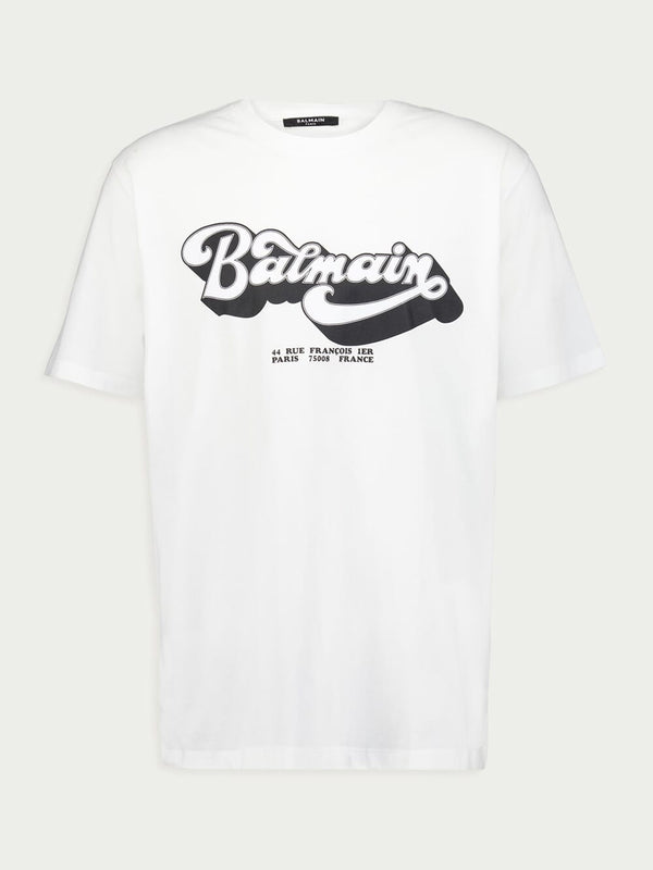 Balmain70s Logo-Print T-Shirt at Fashion Clinic