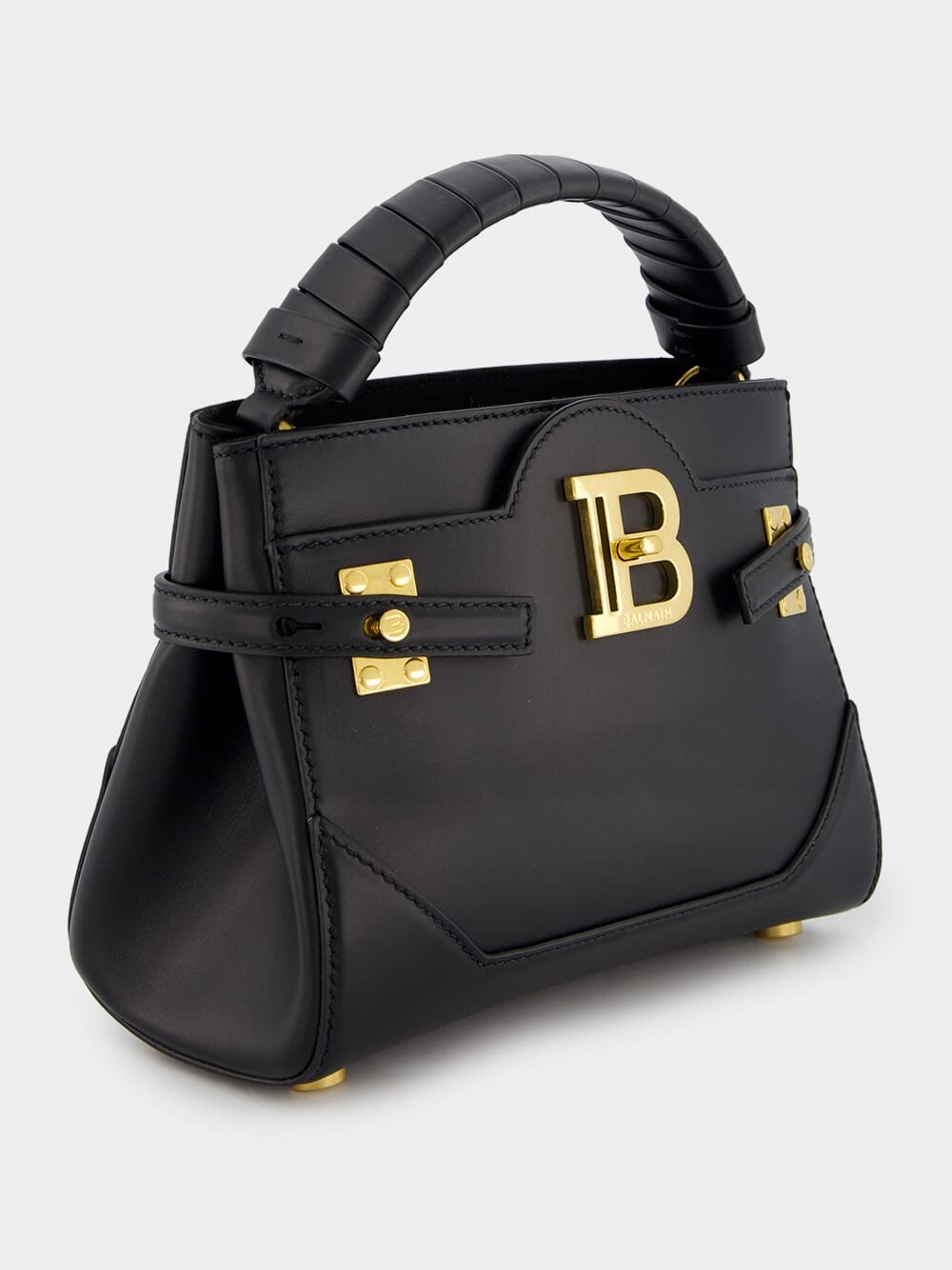 BalmainB-Buzz 22 Black Leather Bag at Fashion Clinic