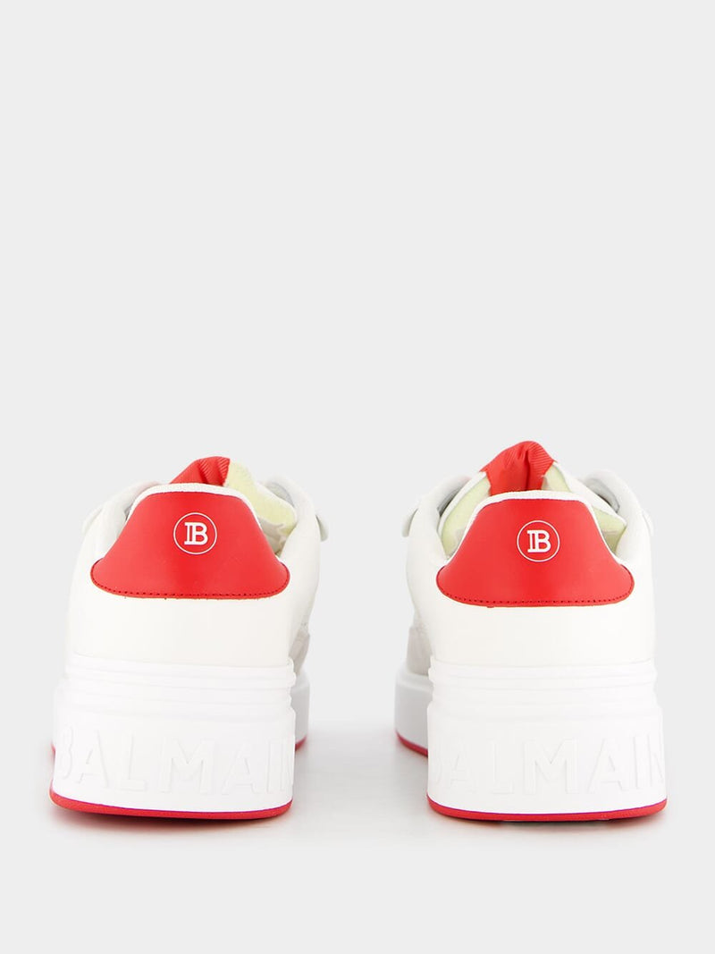 BalmainB-court Flip Leather Trainers at Fashion Clinic
