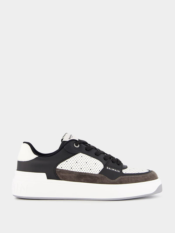 BalmainB-court Flip Leather Trainers at Fashion Clinic