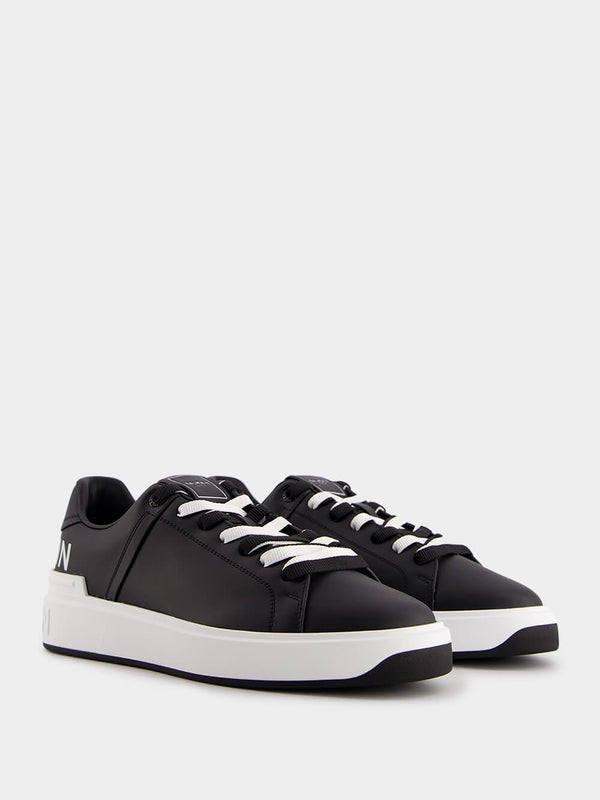 BalmainB-Court Leather Sneakers at Fashion Clinic