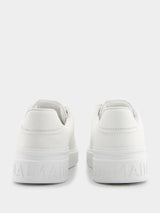 BalmainB-Court Monochrome White Leather Sneakers at Fashion Clinic