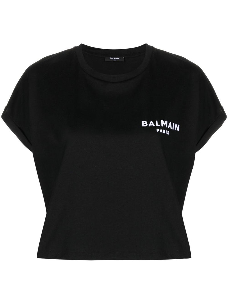 BalmainCotton t-shirt at Fashion Clinic
