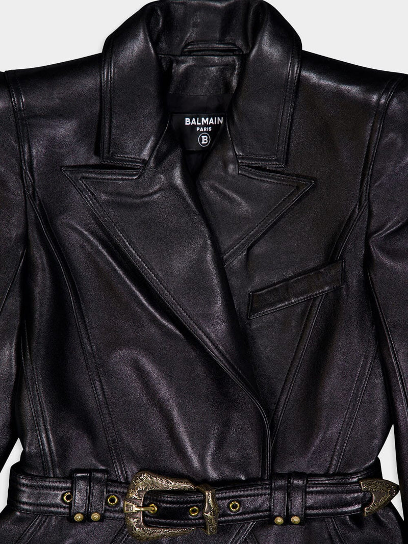 BalmainJolie Madame Fringed Leather Jacket at Fashion Clinic