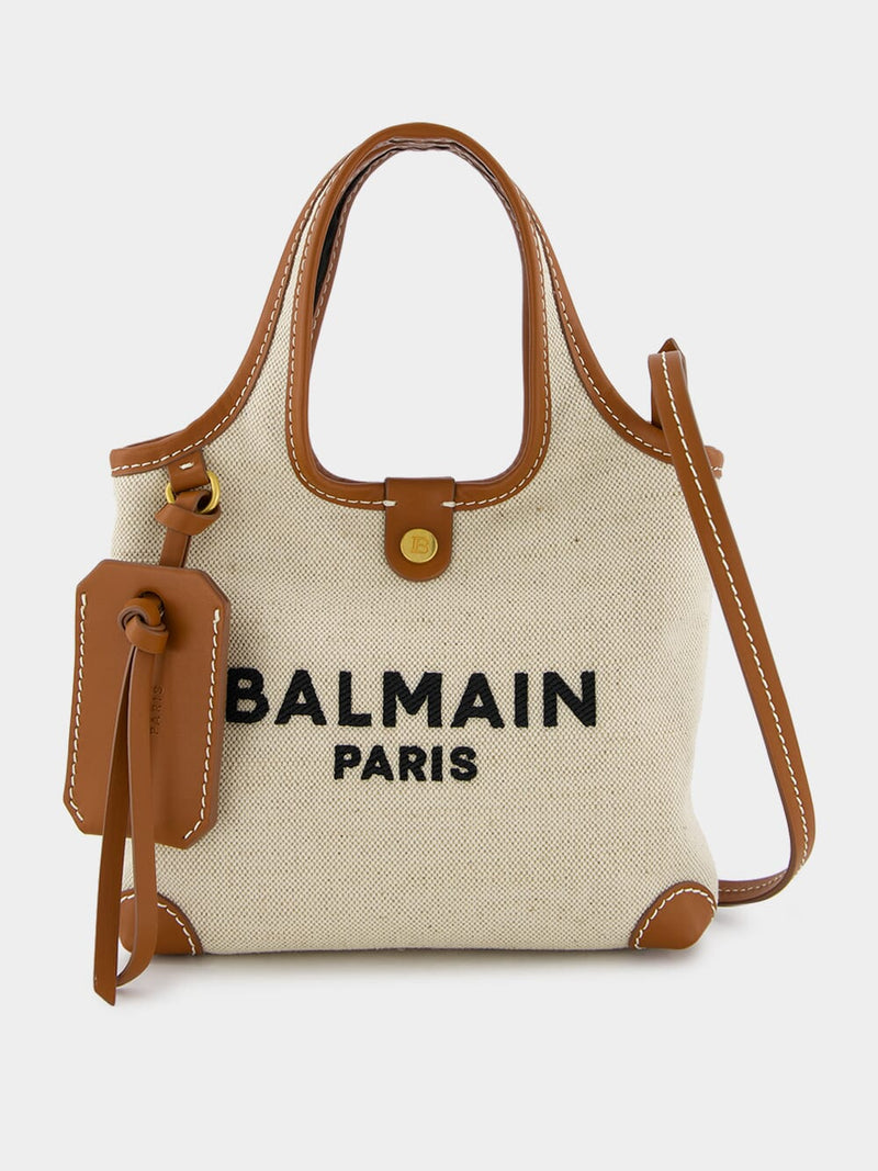 BalmainSmall B-Army Canvas Tote Bag at Fashion Clinic