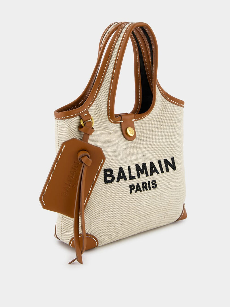 BalmainSmall B-Army Canvas Tote Bag at Fashion Clinic