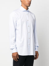 BoglioliSpread-Collar Cotton Shirt at Fashion Clinic