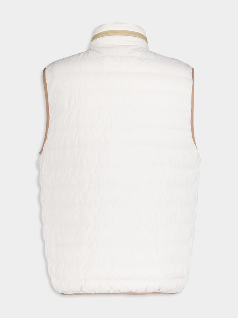 Brunello CucinelliLogo-Embroidered Padded Vest at Fashion Clinic