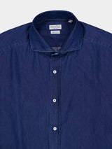 Brunello CucinelliLong-Sleeve Denim Shirt at Fashion Clinic