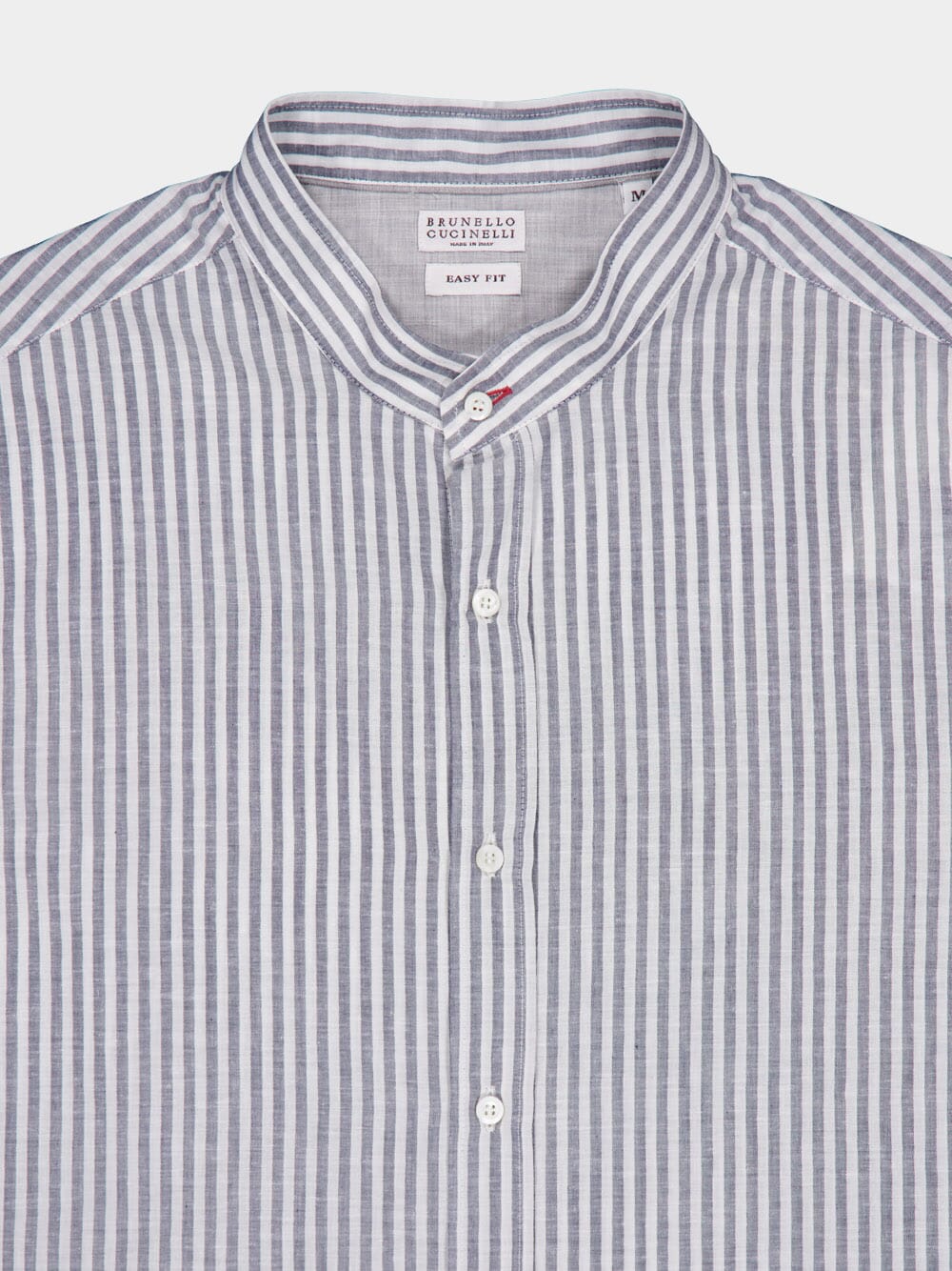 Brunello CucinelliLong-Sleeve Striped Buttoned Shirt at Fashion Clinic