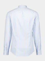 Brunello CucinelliLong-Sleeve Striped Cotton Shirt at Fashion Clinic