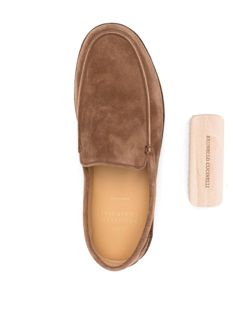 Brunello CucinelliSuede loafers at Fashion Clinic