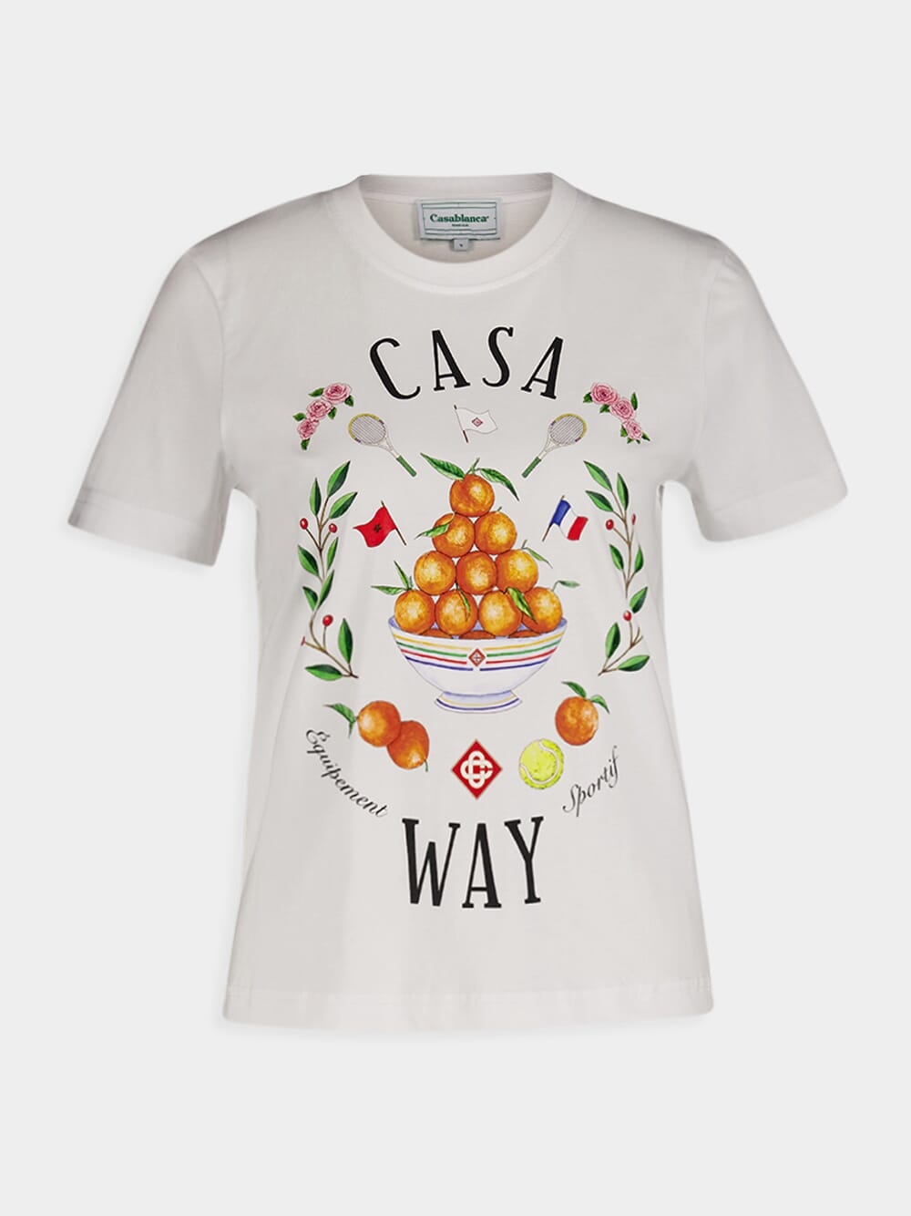 CasablancaCasa Way Cotton T-Shirt at Fashion Clinic