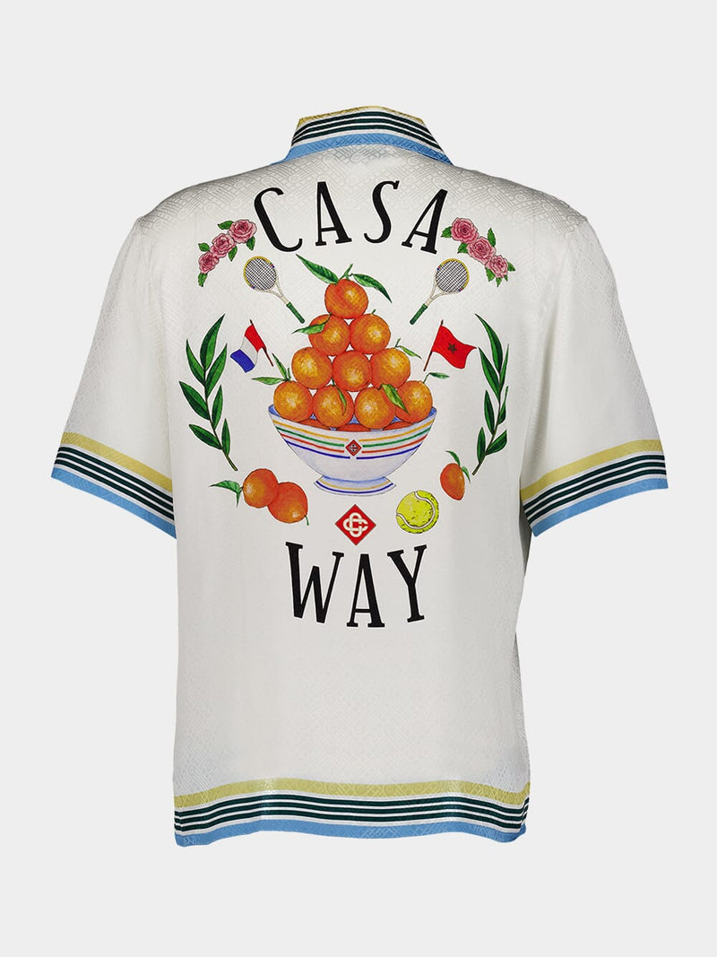 CasablancaCasa Way Silk Shirt at Fashion Clinic