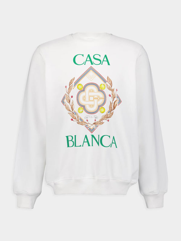 CasablancaChampionship Diamond Cotton Sweatshirt at Fashion Clinic
