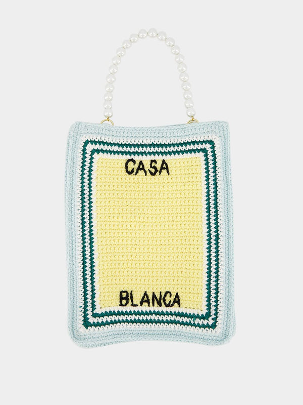 CasablancaCotton Mini Crochet Bag at Fashion Clinic