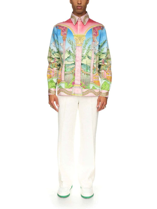 CasablancaLe Jardin Ideal Silk Shirt at Fashion Clinic