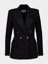 CasablancaSilk Tuxedo Jacket at Fashion Clinic