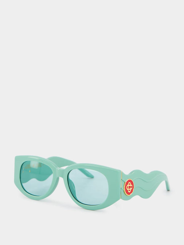 CasablancaThe Memphis Oval-Frame Sunglasses at Fashion Clinic