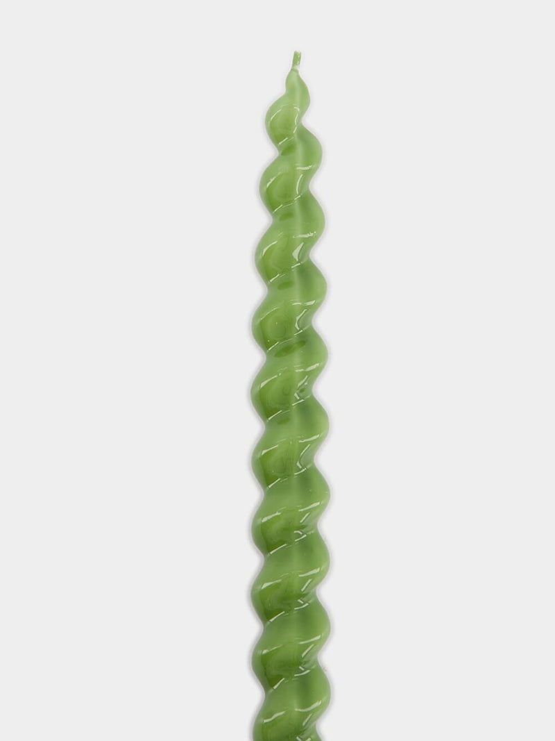 CerabellaSpiral Green Candle at Fashion Clinic