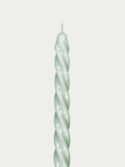 CerabellaSpiral Light Green Candle at Fashion Clinic